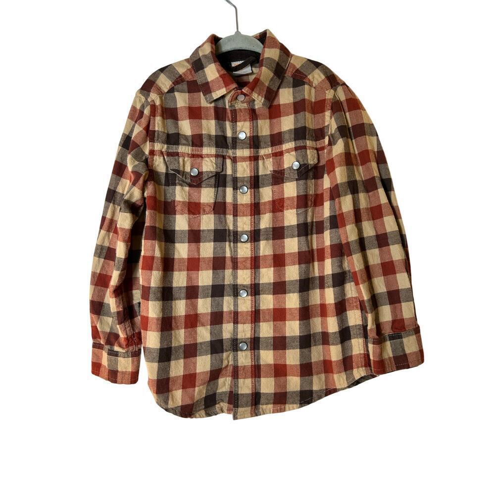 GARANIMALS Boy’s Snap Button Flannel Shirt / Size: 2T